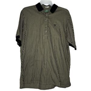 Michael Thomas Vintage 90s Golf Shirt Egyptian Cotton X Large Stripes ￼
